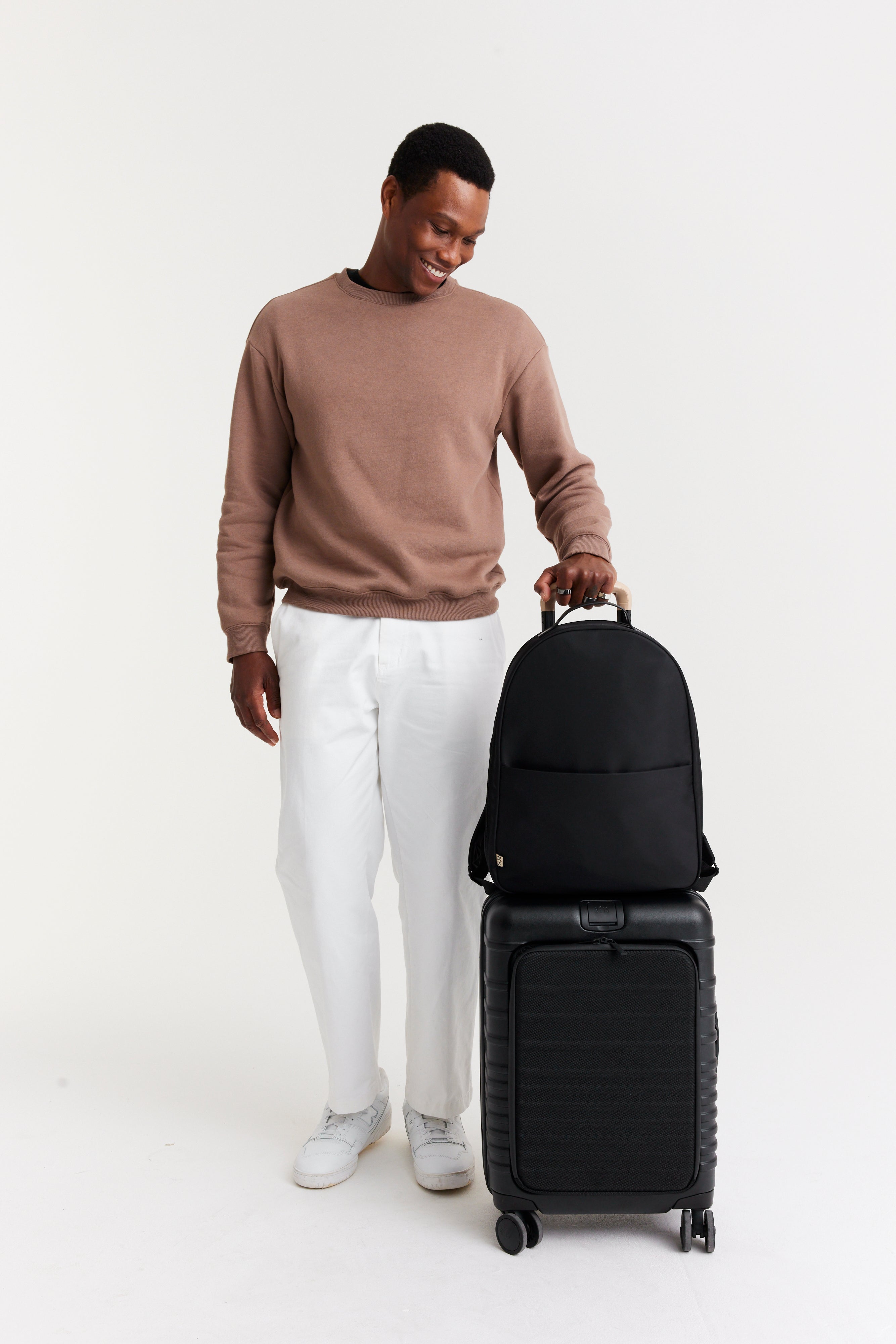 Premium Black Commuter Backpack for Men & Women - Waterproof Laptop Backpack with USB Charging Port - Ideal for Work, Travel & Daily Use