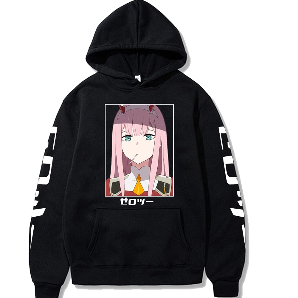 Zero Two Darling in the Franxx Anime Hoodie - Unisex Long Sleeve Manga Sweatshirt for Men & Women | Harajuku Streetwear, Cosplay & Casual Wear
