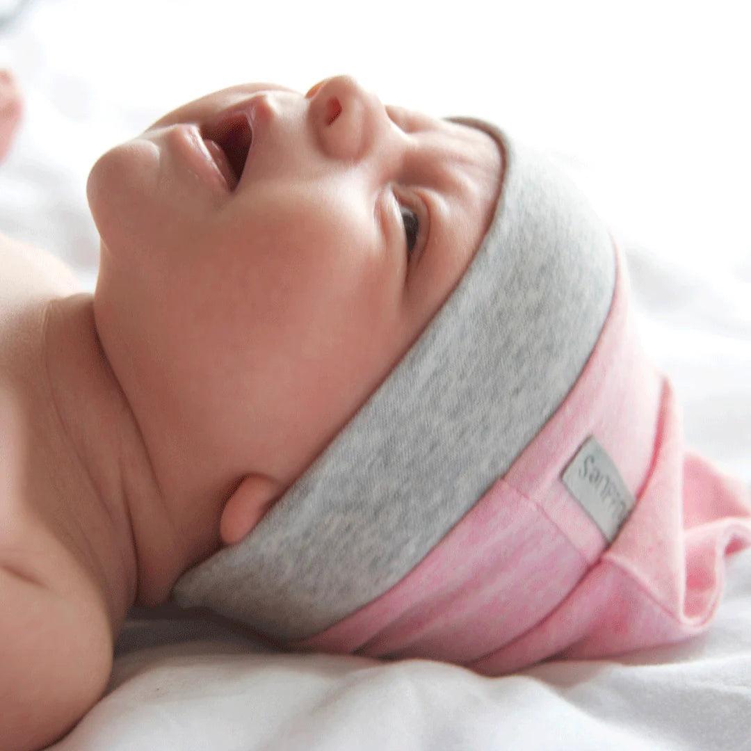 Organic Cotton Newborn Bonnets 2-Pack - Soft Baby Hats for Girls & Boys | Juddlies Raglan Collection in Dagwood Pink | Perfect for Newborn Photography, Gifts & Everyday Comfort