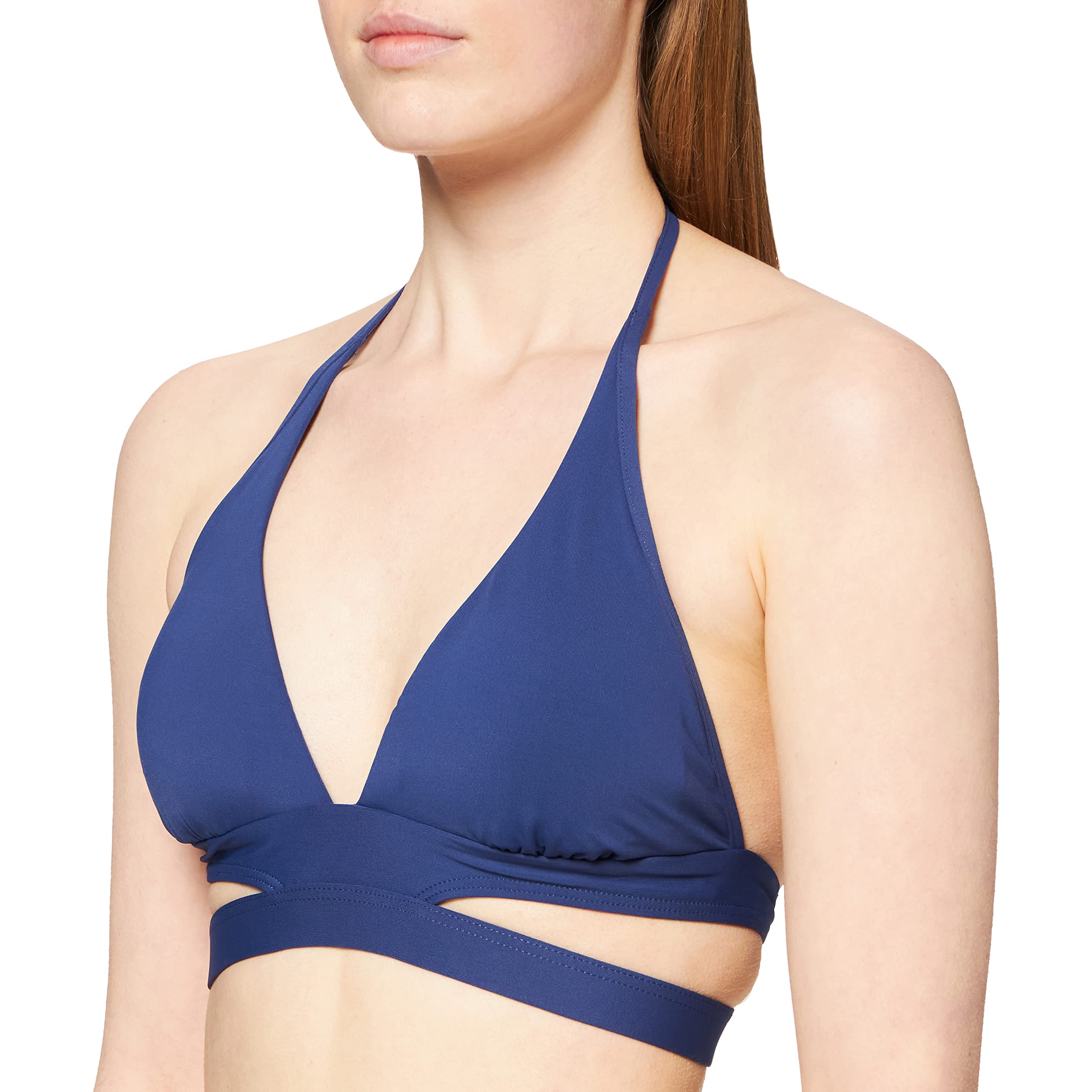 Seafolly Women's Split Band Halter Bikini Top - Sexy Swimwear for Beach & Pool - Perfect for Summer Vacations, Tropical Getaways and Water Sports