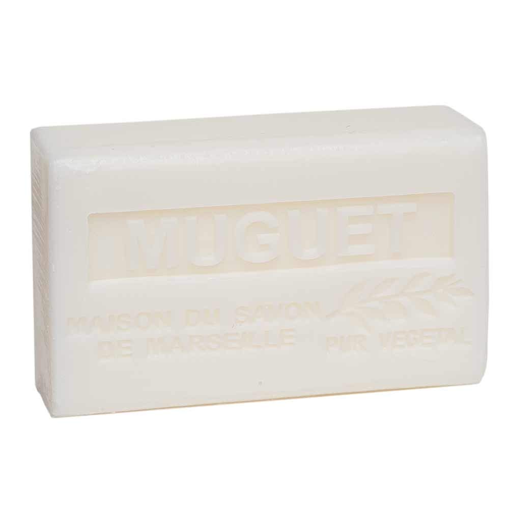 Organic Shea Butter French Soap Bar - Authentic Marseille Soap with Lily of the Valley Fragrance - 125g for Sensitive Skin & Eco-Friendly Bathing - Luxury Handmade Soap for Spa, Gift & Daily Skincare