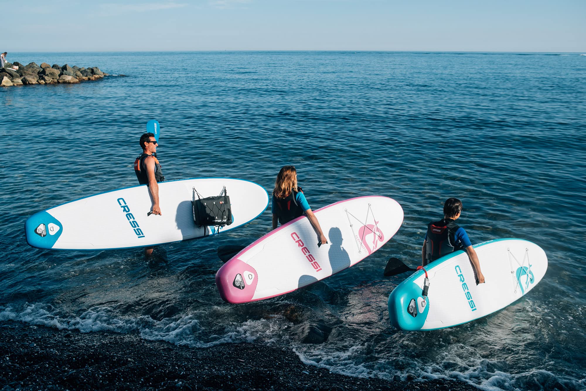 **Cressi Inflatable Stand Up Paddle Board (SUP) Set - Includes Pump, Paddle & Backpack - Double Wall Construction - 264 lb Weight Capacity - Multiple Sizes - Perfect for Lakes, Rivers & Ocean Paddling**