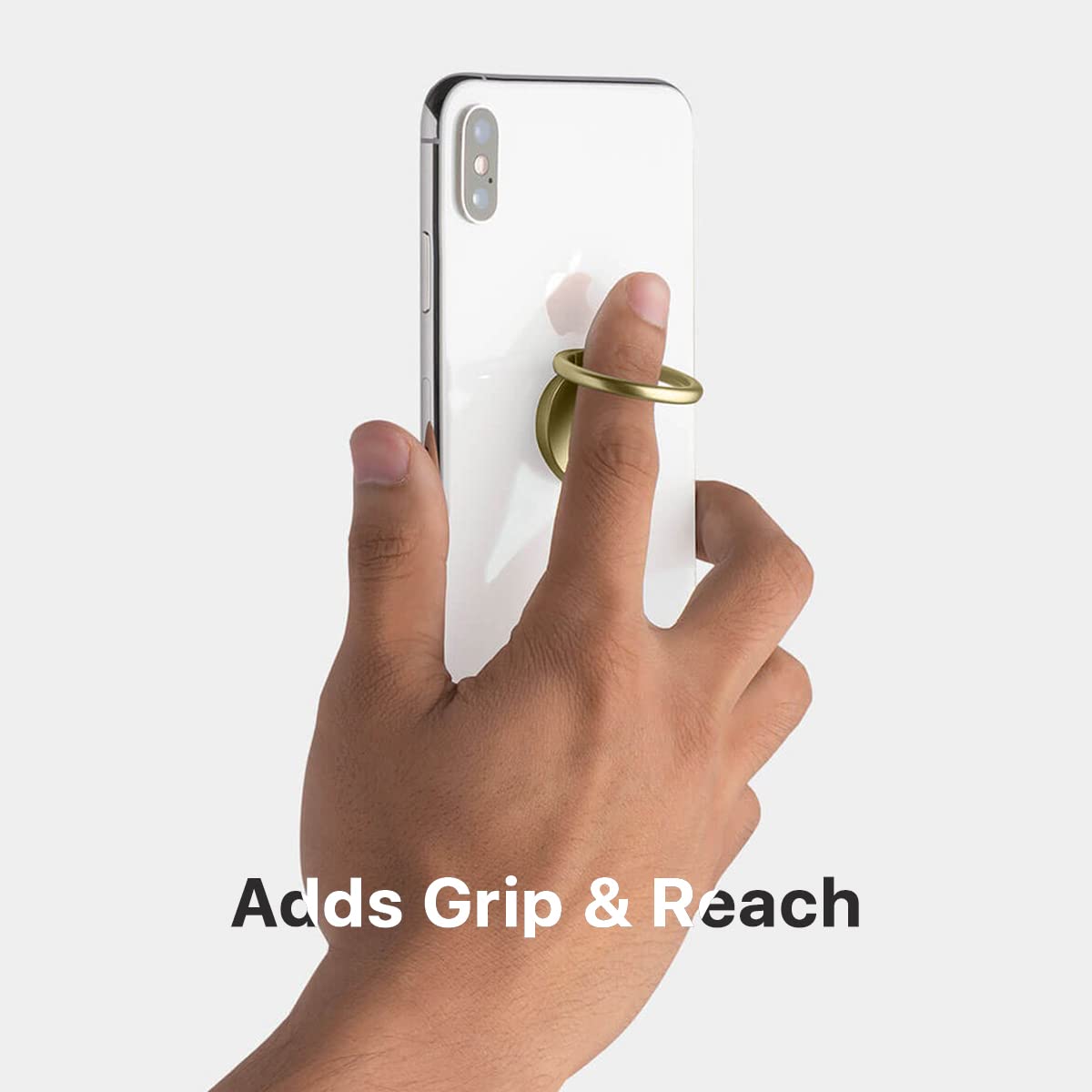 Avana 360° Rotatable & 180° Foldable Phone Ring Holder - Universal Magnetic Phone Grip for iPhone, Samsung, Huawei - Gold Phone Stand & Car Mount Accessory - Perfect for Selfies, Driving & Hands-Free Use