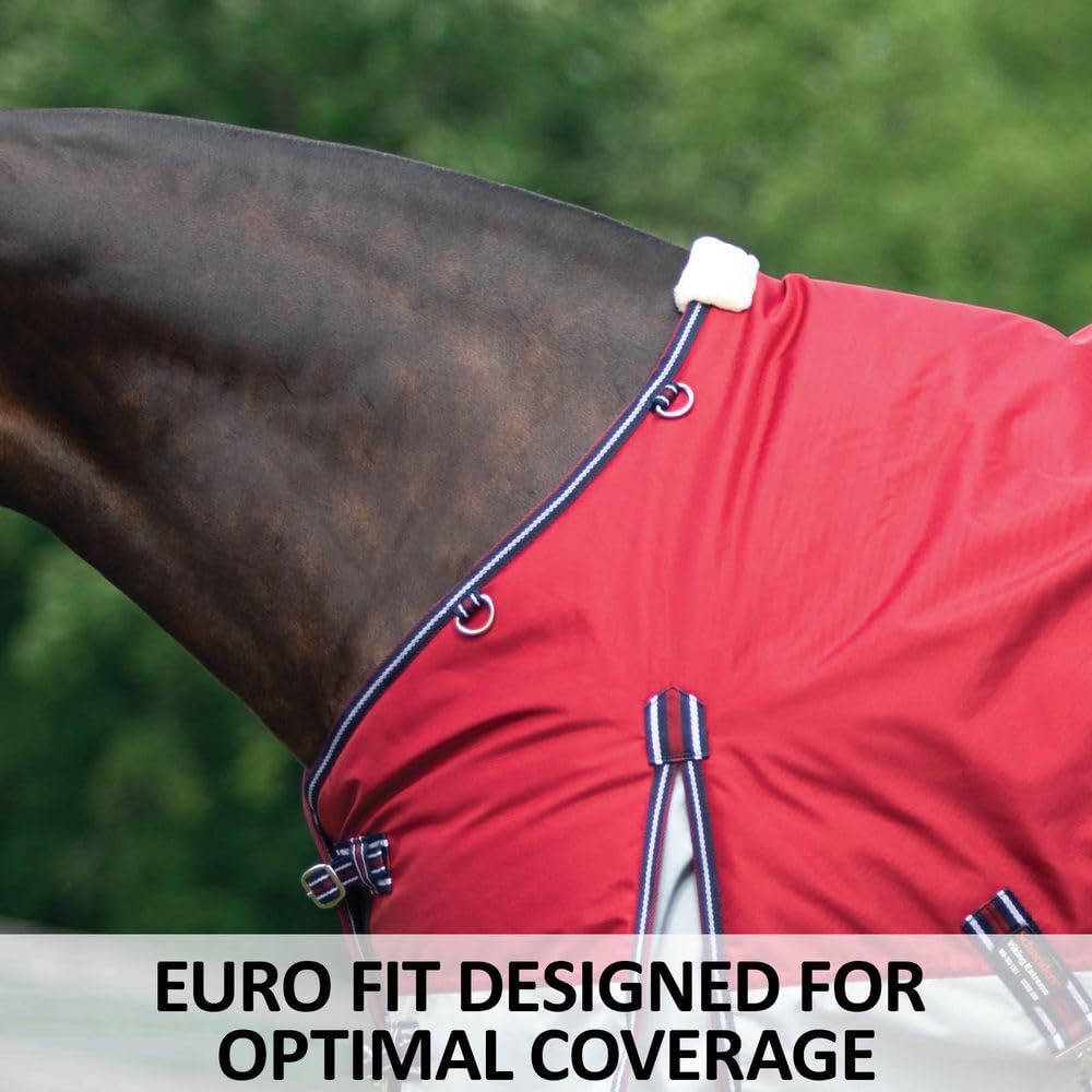 Viking Extreme Surcingle Horse Turnout Blanket - 1680D Euro Fit Waterproof Winter Horse Blanket | Heavy Duty Rain Sheet for All-Weather Protection | Ideal for Pasture, Training & Cold Weather Riding