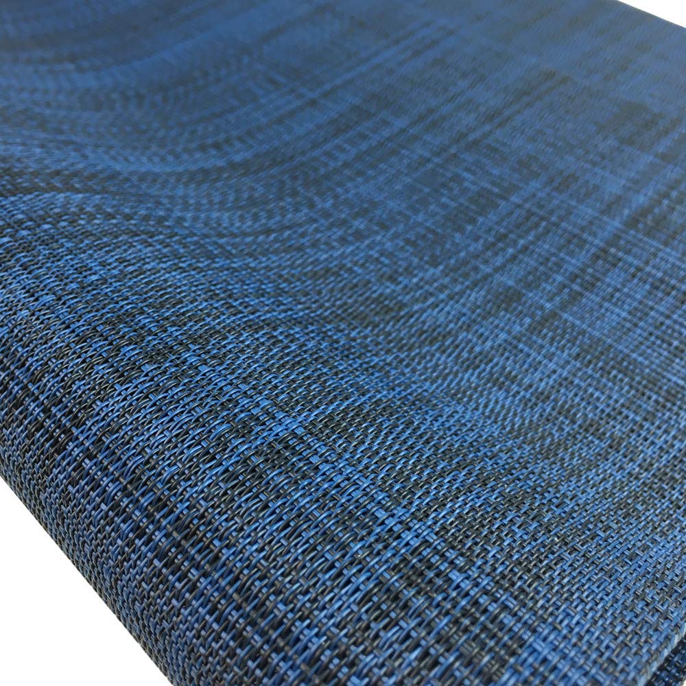 6-Piece PVC Placemats Set - Stain Resistant, Washable & Wipeable Vinyl Table Mats for Dining & Kitchen - Navy Blue - Perfect for Everyday Meals, Dinner Parties & Holiday Gatherings