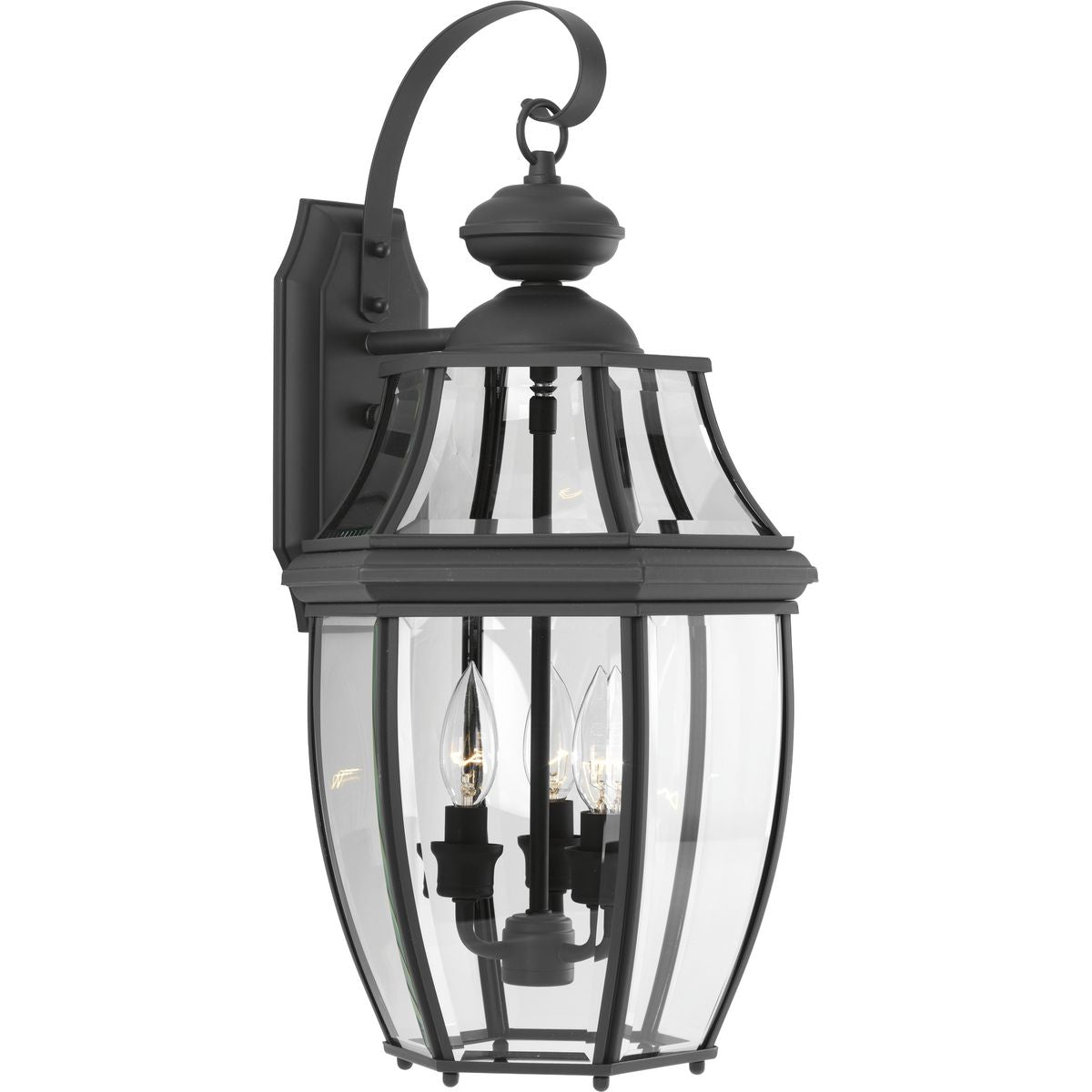 New Haven Collection Three Light Large Wall Lantern - Outdoor/Indoor Lighting Fixture for Porch, Patio, Entryway & Garden Decor