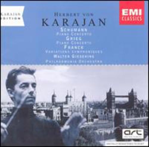 Franck Grieg Schumann Piano & Orchestra Works - Karajan Edition | Classical Music CD for Relaxation & Study