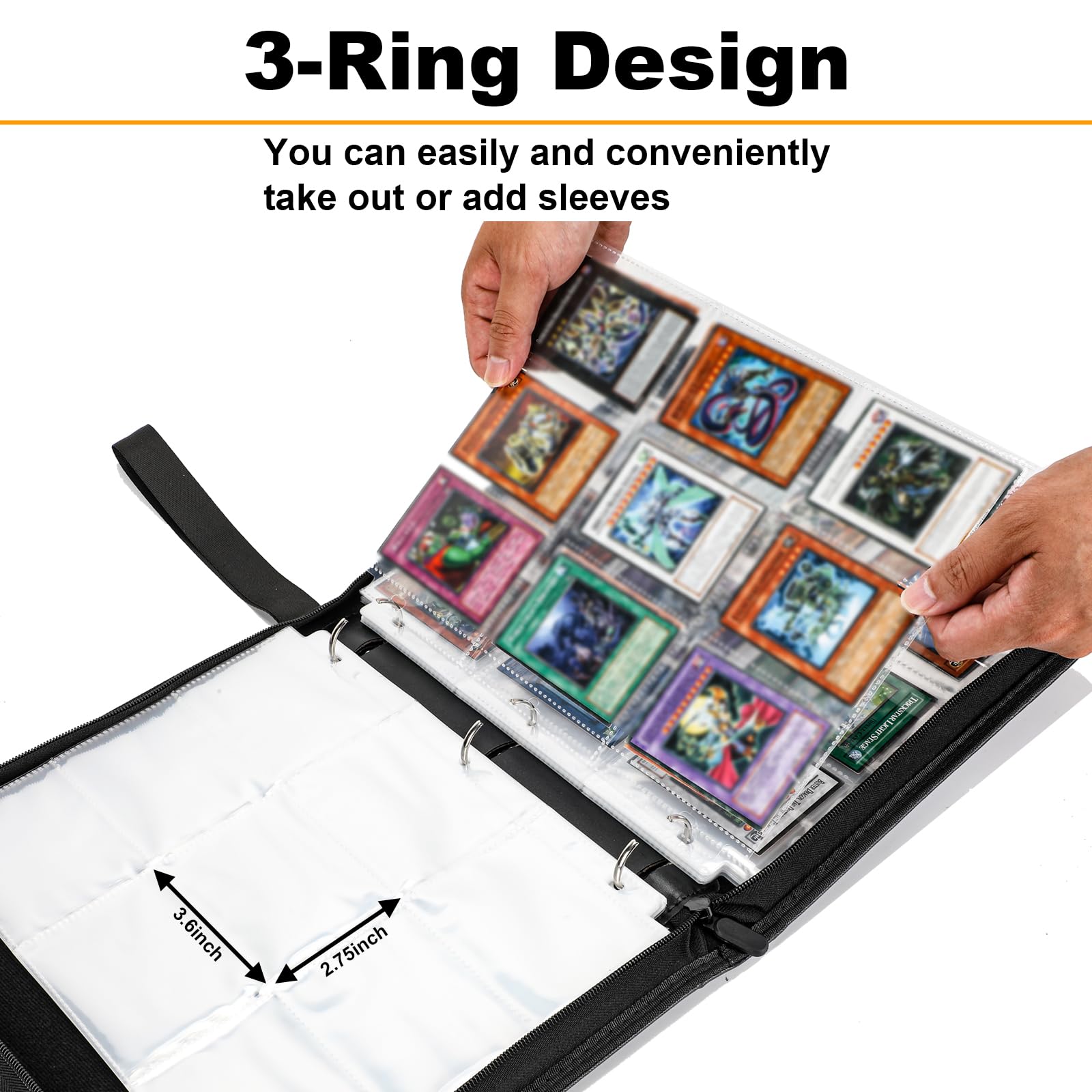 Premium 9-Pocket Trading Card Binder with 990 Pockets & 55 Protective Sleeves - Dragon Theme | Perfect for MTG, Pokemon, Yu-Gi-Oh Card Collection & Storage | Great for Gamers, Collectors & Tournaments