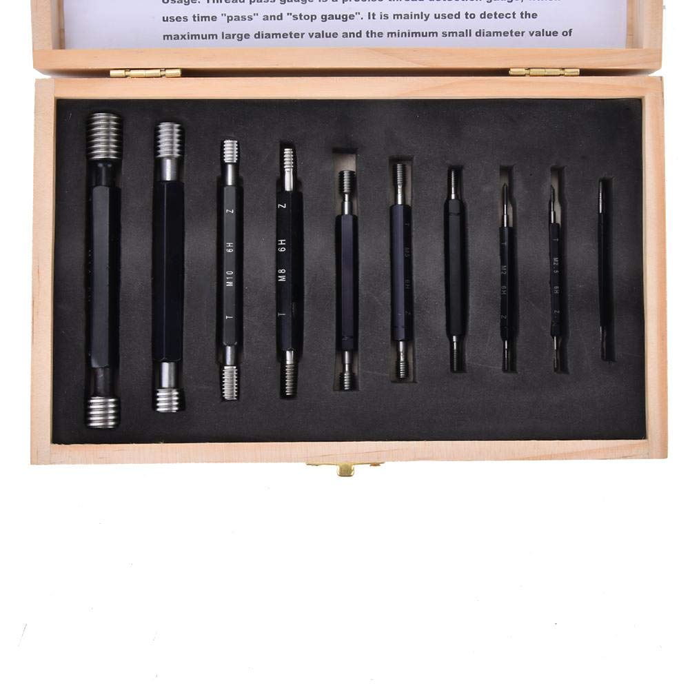 Metric Thread Plug Gauge - Precision Pitch Diameter Measurement Tool for Industrial & Mechanical Applications | Portable & Durable Measuring Instrument for Quality Control, Manufacturing & Workshop Use