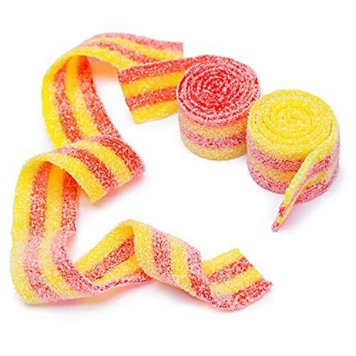 Bayside Sour Candy Belts - Strawberry Banana Flavor, 10LB Bulk Sour Belts for Parties, Movie Nights & Snacking - All Natural, Tangy & Delicious