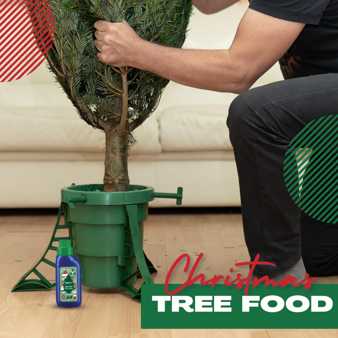 Chrysal Christmas Tree Food Liquid - Pine Tree Life Extender & Plant Care Solution for Greener Stronger Trees - Floral Supplies & Holiday Decorations - Perfect for Home, Office, and Christmas Tree Farms
