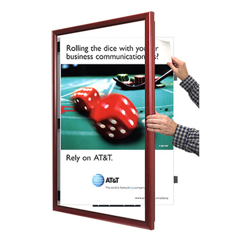 12x16 Inch Wooden Poster Frame - Premium Swing Frame for Wall Display - Perfect for Home Decor, Artwork, and Photo Gallery (353)