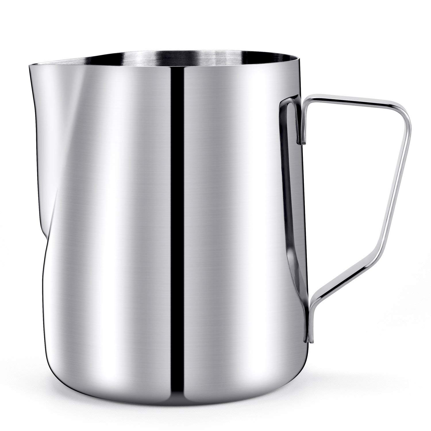 HULISEN 20oz/600ml Stainless Steel Milk Frothing Pitcher for Espresso & Latte Art - Barista-Grade Coffee Accessory for Home & Cafe Use