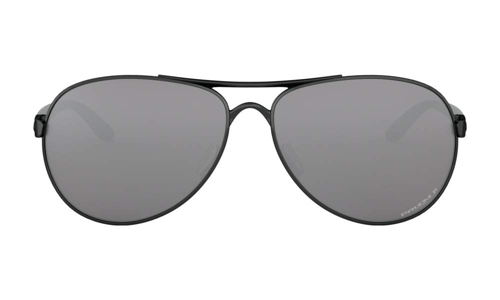 Oakley Women's Oo4079 Feedback Aviator Sunglasses - Polarized UV Protection, Lightweight Metal Frame for Driving, Travel & Outdoor Activities