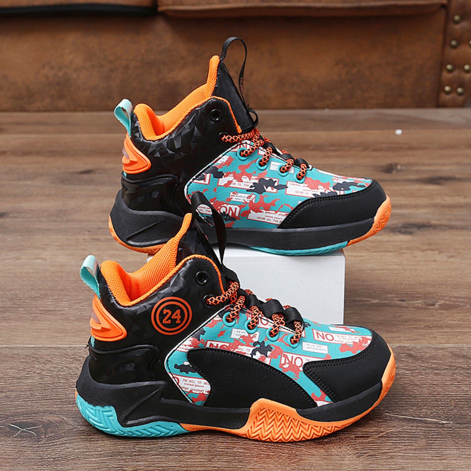 Best Kids Basketball Shoes for Boys & Girls - Lightweight, Non-Slip Sports Shoes for Indoor & Outdoor Play - Perfect for School PE, Court Training, and Backyard Games