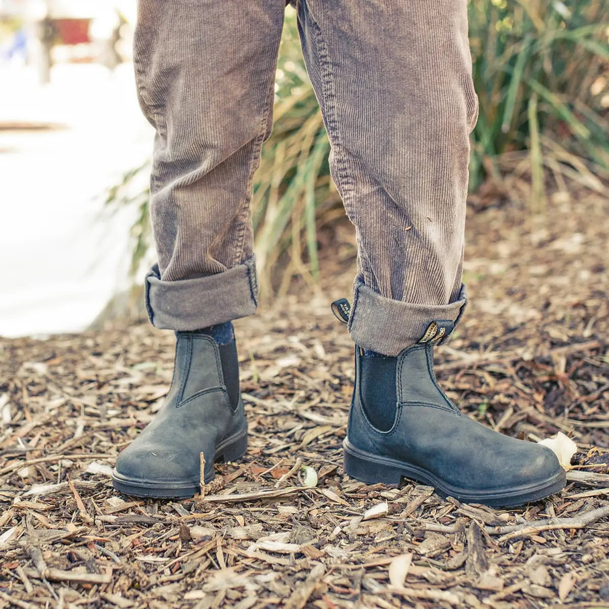 Premium Leather Chelsea Boots for Kids - Blundstone Series 1325 Rustic Black | Comfortable & Durable Children's Boots for School, Outdoor Play & Everyday Wear
