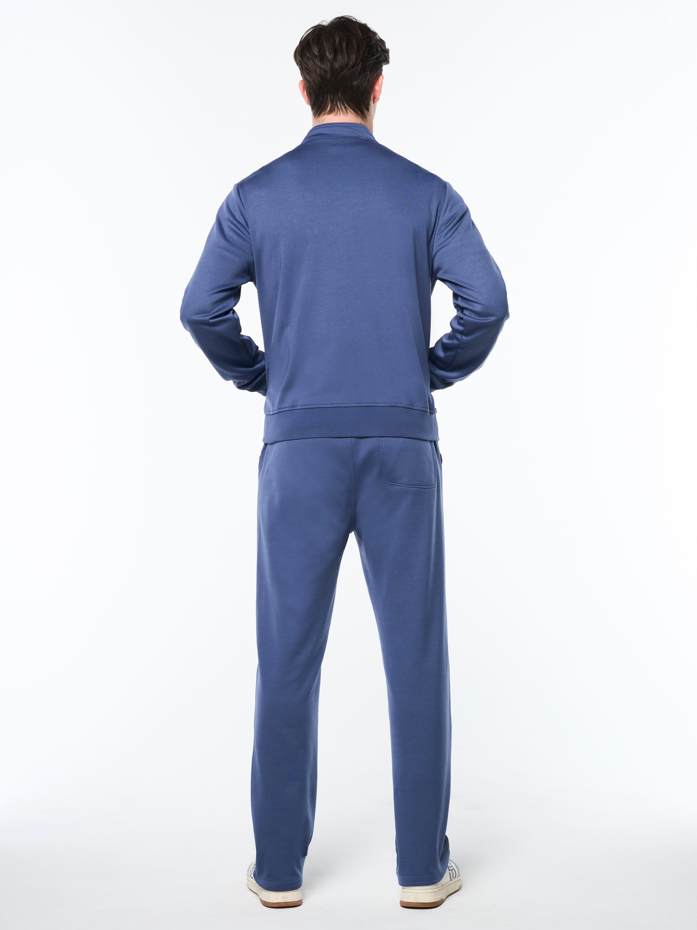 Sandro Women's Blue Indigo Track Jacket - Lightweight Athletic Zip-Up Hoodie for Running, Gym & Casual Wear
