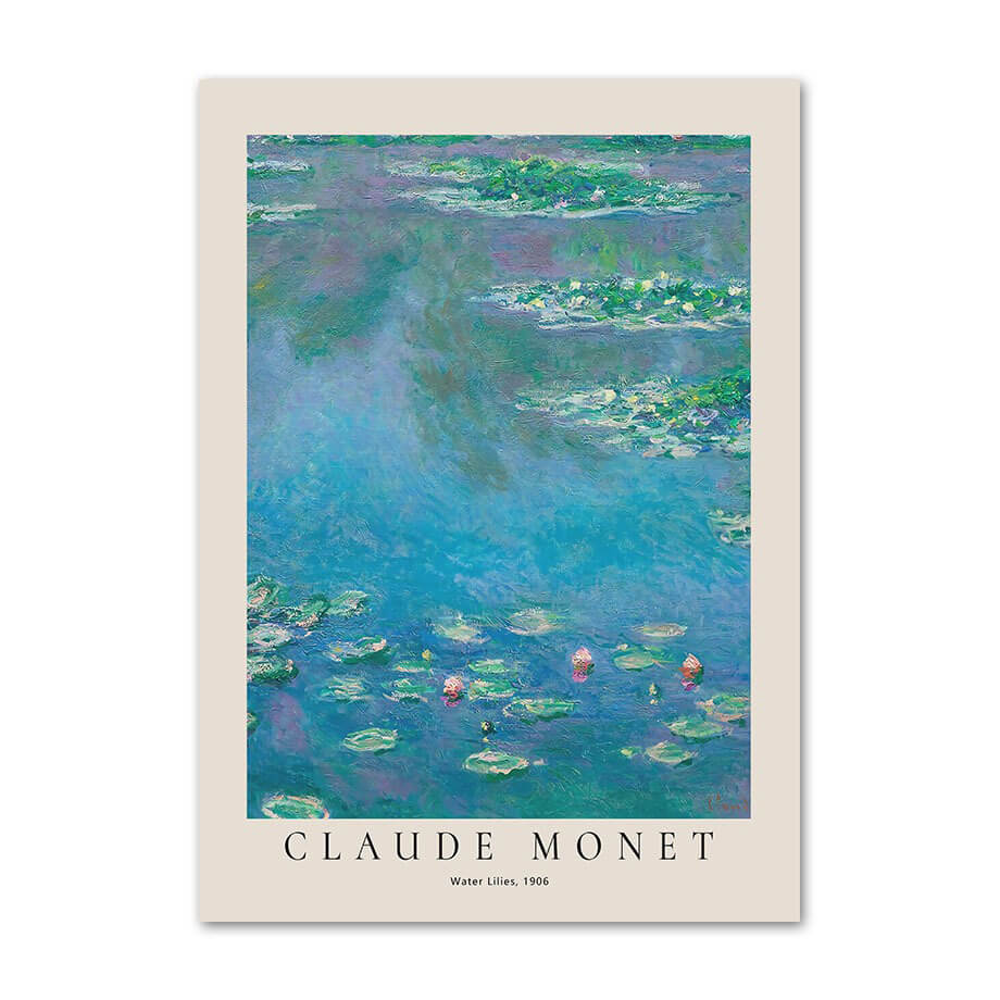 Monet Impressionist Art Canvas Posters - High Quality Wall Decor for Living Room, Bedroom & Office | Perfect Gift for Art Lovers
