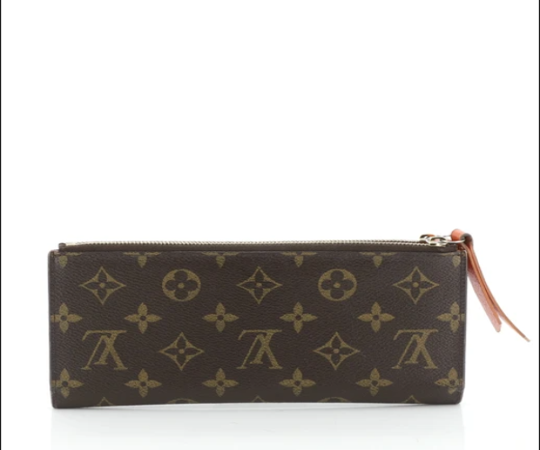 Authentic Louis Vuitton Adele Wallet in Monogram Canvas - Orange Luxury Women's Wallet for Everyday Use & Travel Accessories