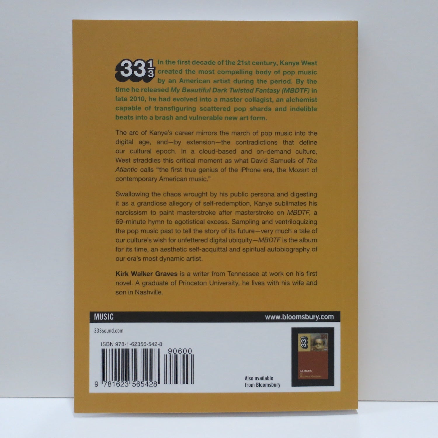KANYE WEST 'My Beautiful Dark Twisted Fantasy' 33⅓ Book #97 - Music Biography & Album Analysis for Hip-Hop Fans & Collectors - Perfect for Music Lovers, Gift Ideas & Coffee Table Display
