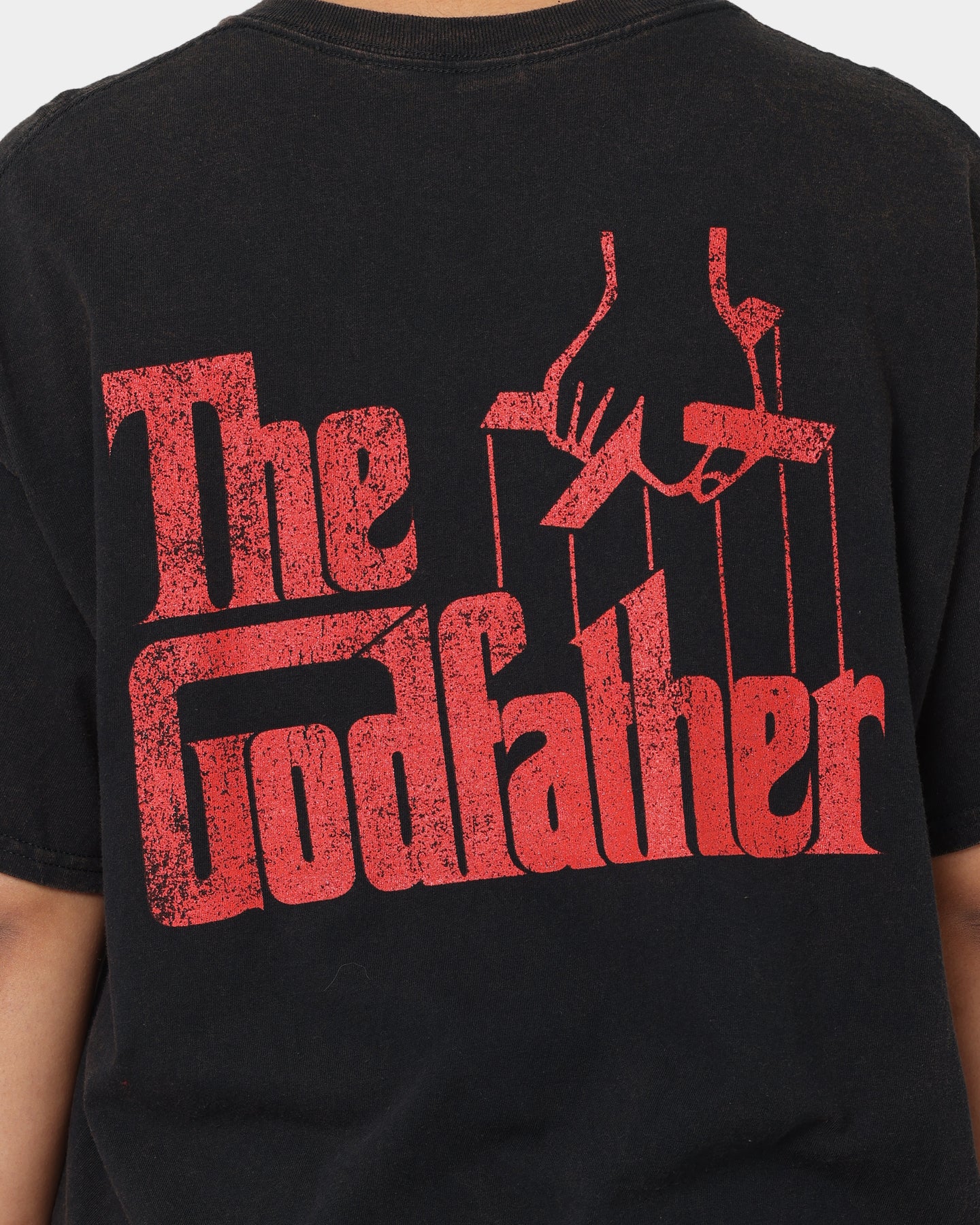 The Godfather Cat Vintage T-Shirt - Black Wash Retro Graphic Tee for Men & Women | Perfect for Movie Fans, Casual Wear & Gift Giving