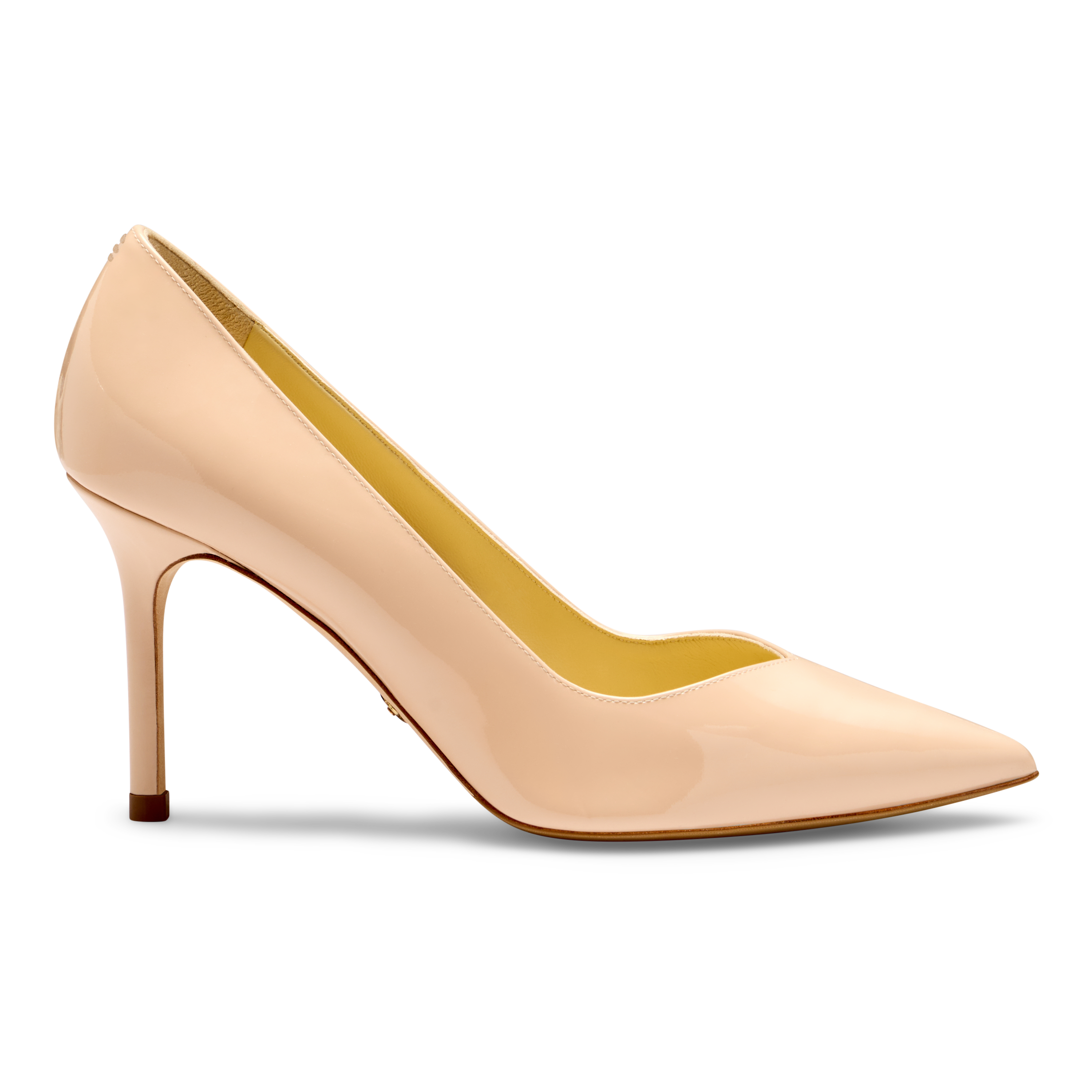 Perfect Pump 85 Light Sand Patent Leather Women's Heels - Elegant Pointed Toe Pumps for Office, Party & Special Occasions