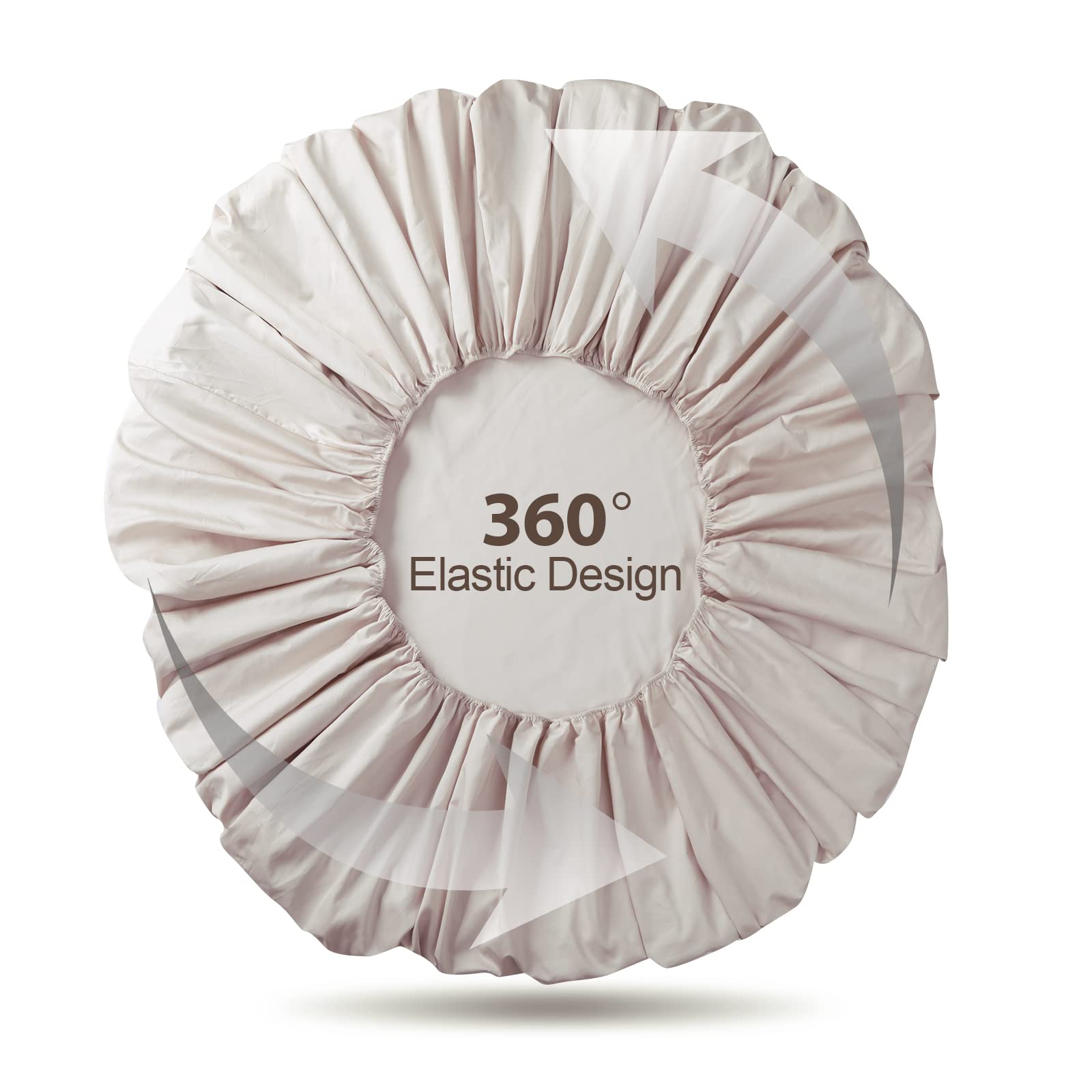 Premium 600 Thread Count 100% Egyptian Cotton Fitted Sheet - Queen Size Deep Pocket (8-16