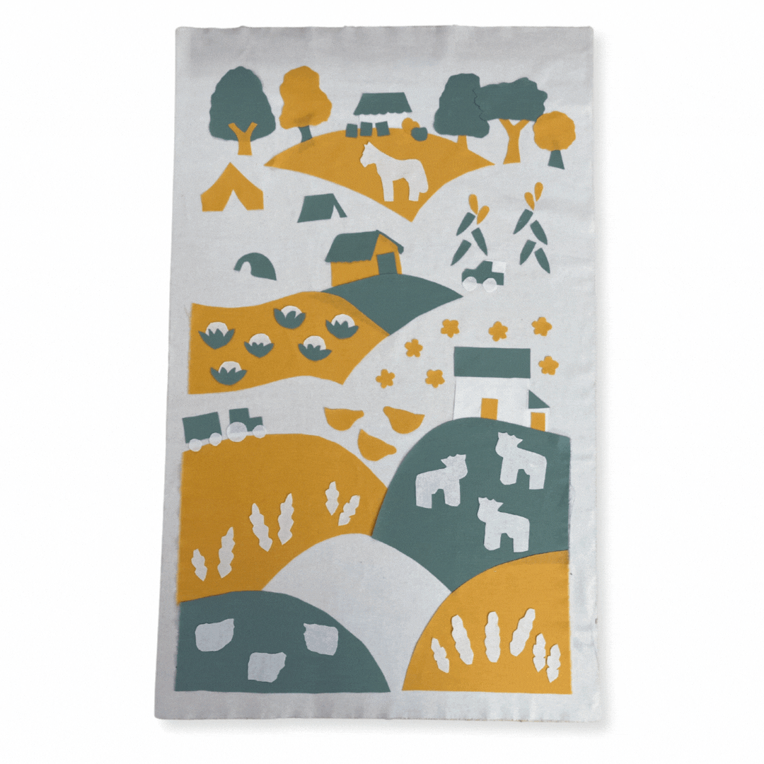 Country Life Tea Towel - 100% Cotton Absorbent Kitchen Towel for Dishes, Hands & Countertops - Rustic Farmhouse Decor for Country Kitchen, Cottage & Home Use