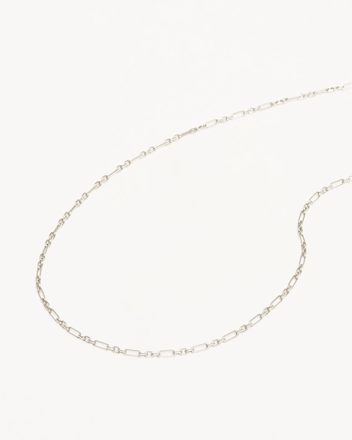 Sterling Silver 19 Mixed Link Chain Necklace for Women - Elegant Layered Jewelry Gift for Birthday, Anniversary & Everyday Wear