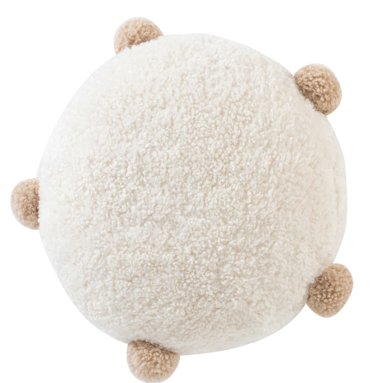 KIPP Sherpa Filled Pillow - Ultra Soft & Cozy Travel Neck Pillow for Airplane, Car, Office & Home Use - Machine Washable (One Size)