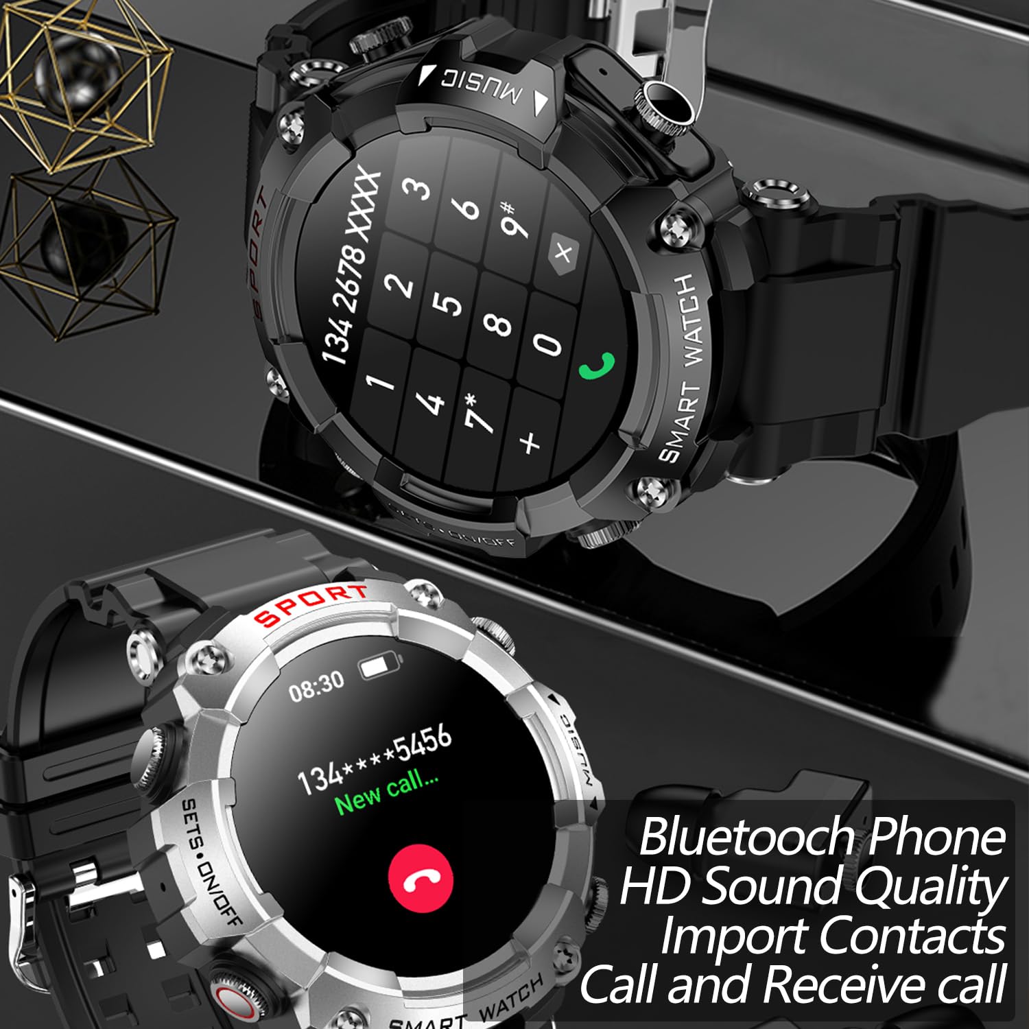 Smart Watch with Wireless Earbuds - 1.52