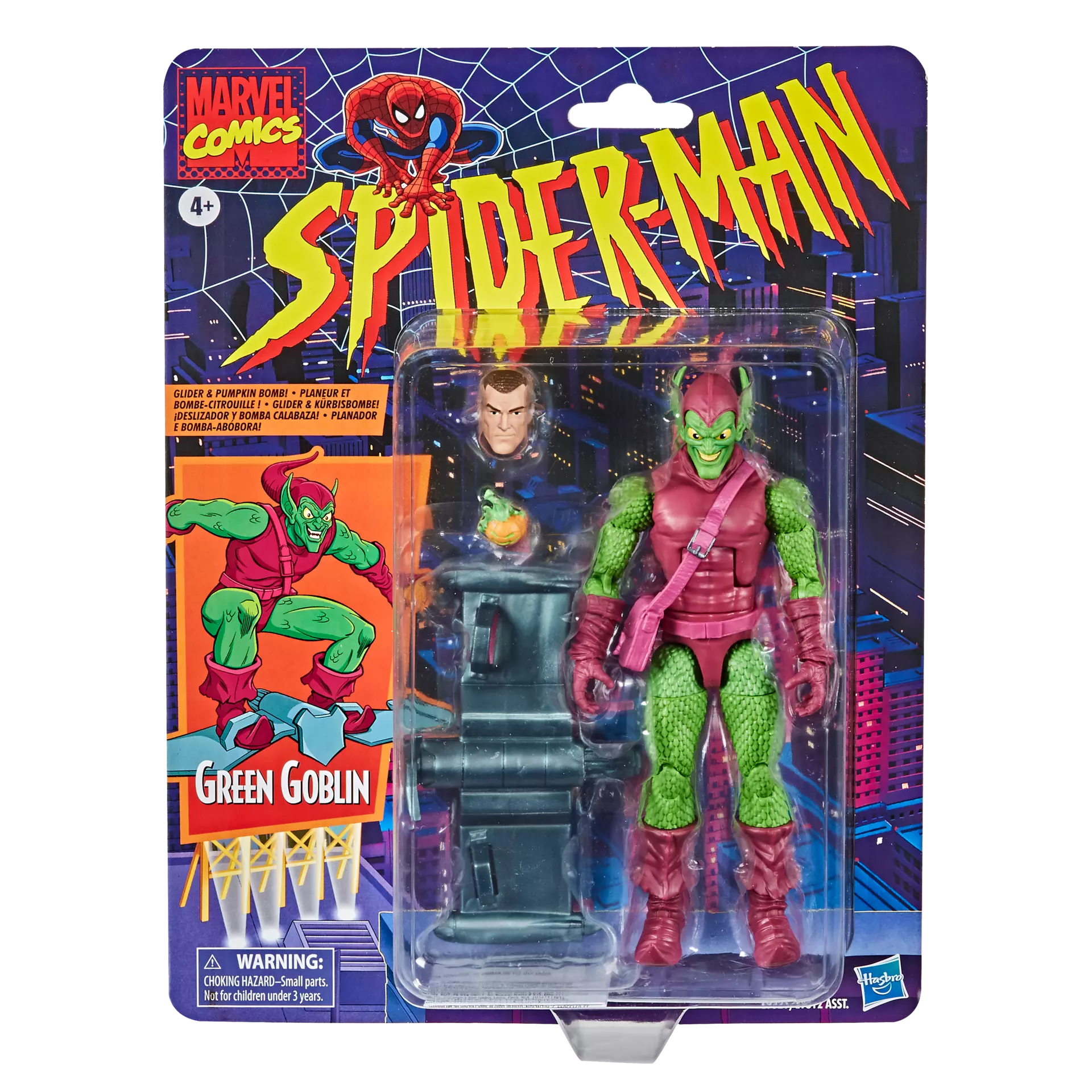 Hasbro Marvel Legends Series 6-Inch Green Goblin Retro Action Figure - Collectible Toy for Marvel Fans, Superhero Display & Gift for Comic Book Lovers