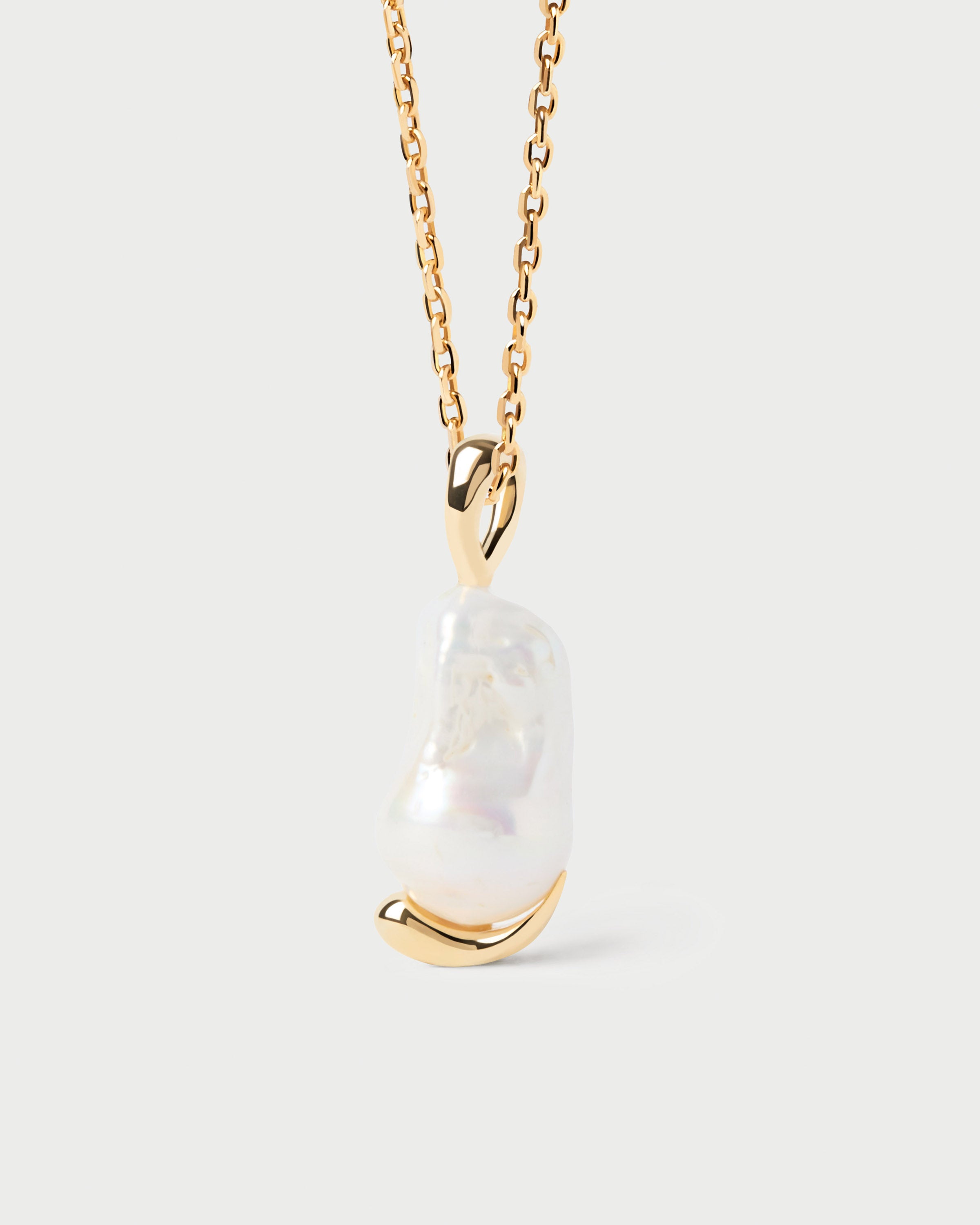 GRID La Perla Pendant Necklace - 5mm Cubic Zirconia Elegant Jewelry for Women, Perfect for Date Night & Special Occasions