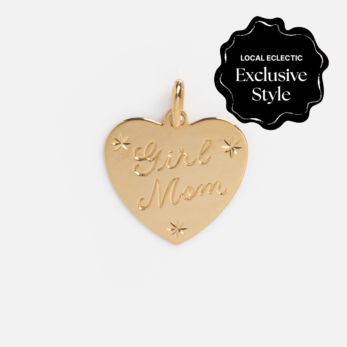 Unique 14K Gold Girl Mom Charm Pendant - Perfect Gift for Mother's Day, Birthday & Special Occasions