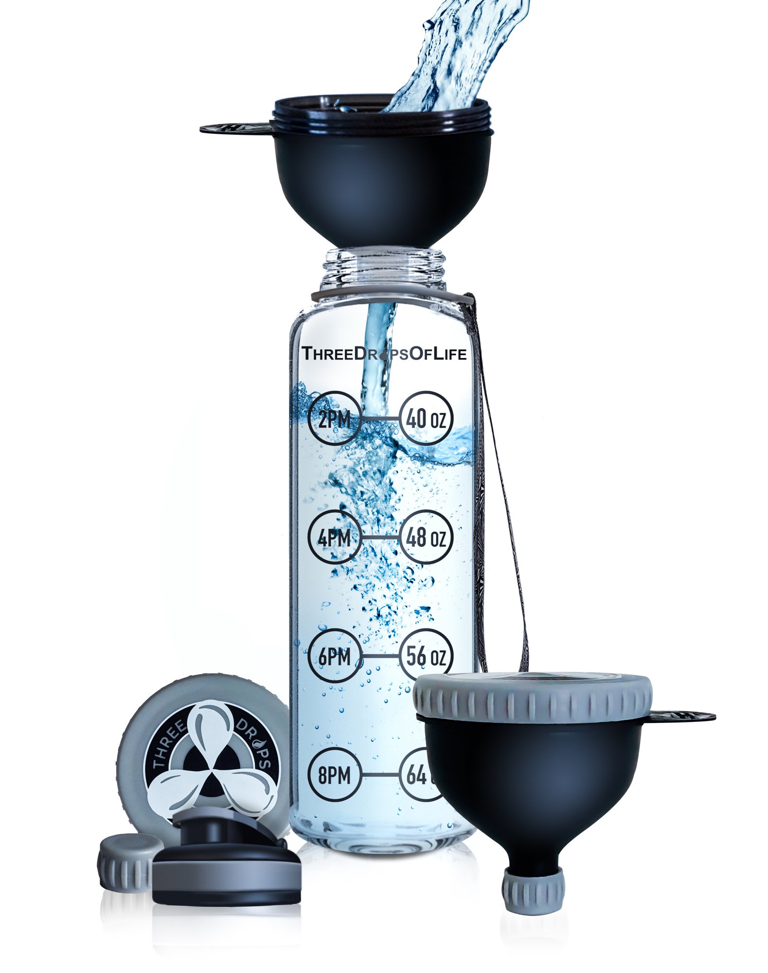 Premium Protein Powder Funnel for Travel - 230ML Leak-Proof Protein Scoop Dispenser | Easy Fill & Go Design for Gym, Workout & On-The-Go Nutrition