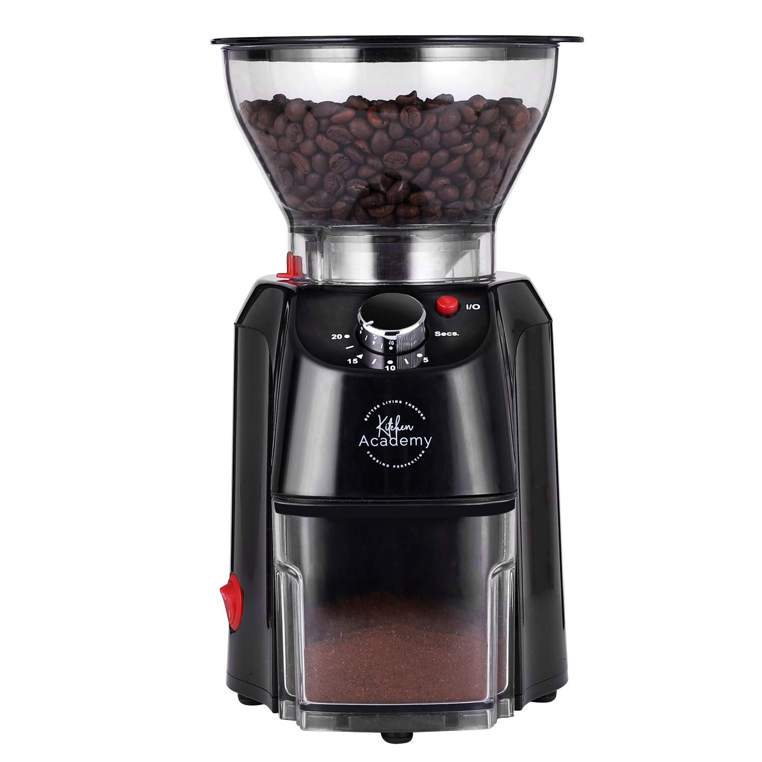 Premium Electric Conical Burr Coffee Grinder - Stainless Steel Adjustable Mill with 12 Precise Settings for Espresso, Drip & French Press | Perfect for Home Baristas & Coffee Enthusiasts