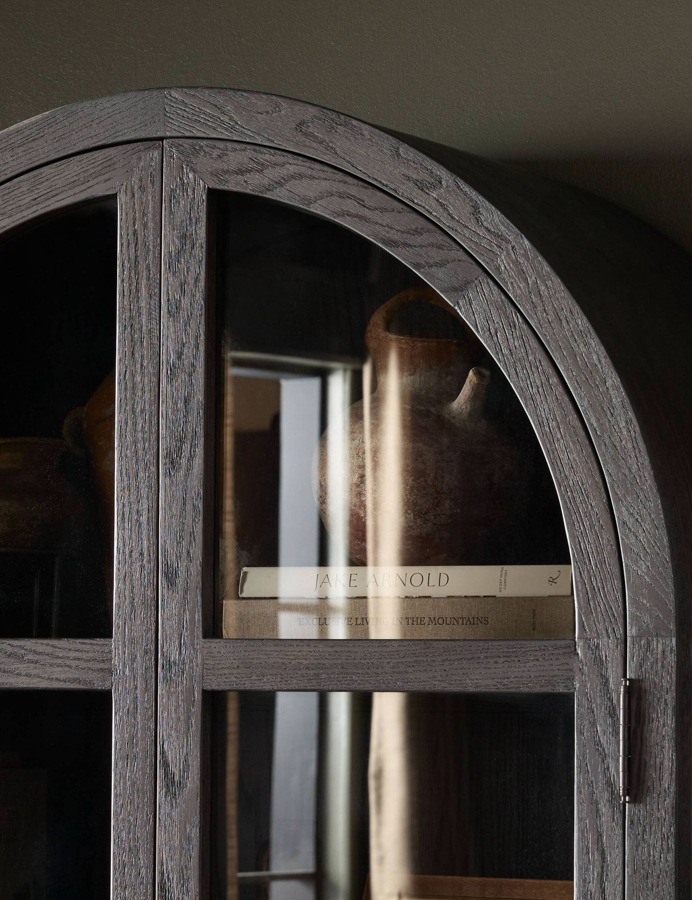 Stylish Capitola Curio Cabinet - Glass Display Cabinet for Collectibles & Home Decor - Perfect for Living Room, Dining Room or Office Display