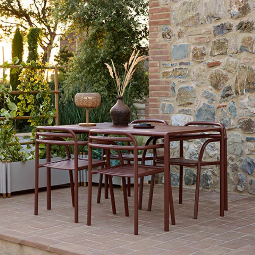 Bliss Outdoor Dining Table Set with 2 Armchairs - Patio Furniture for Garden, Backyard, Poolside & Outdoor Entertaining