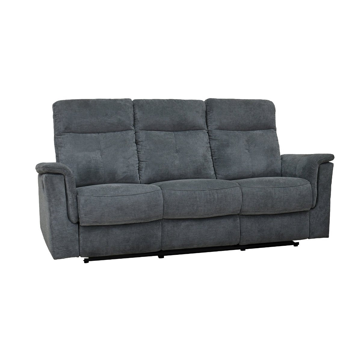 Ellesmere Reclining Sofa - 3-Seater Leather Recliner Couch with Cup Holders and USB Charging | Perfect for Living Room, Home Theater, and Family Relaxation