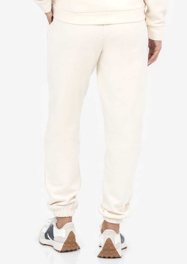 Life Lounge Oversized Jogger Pants for Women - Soft Eggnog Color Fleece Sweatpants | Cozy Loungewear, Yoga, Travel & Home Relaxation