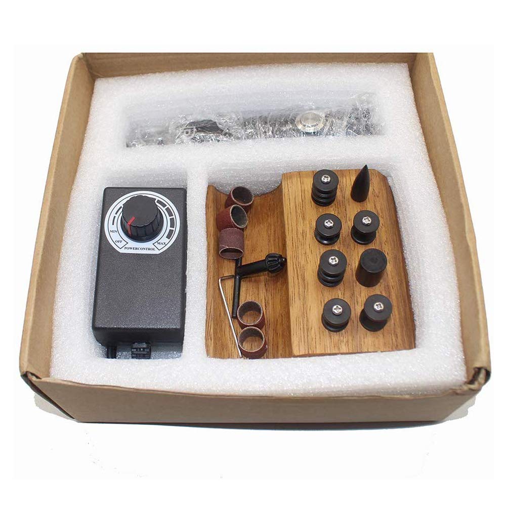 Professional DIY Vegetable Tanned Leather Edge Grinder - Electric Leather Polishing & Burnishing Machine with Power Plug - Perfect for Leather Crafting, Shoe Repair & Handmade Accessories Making