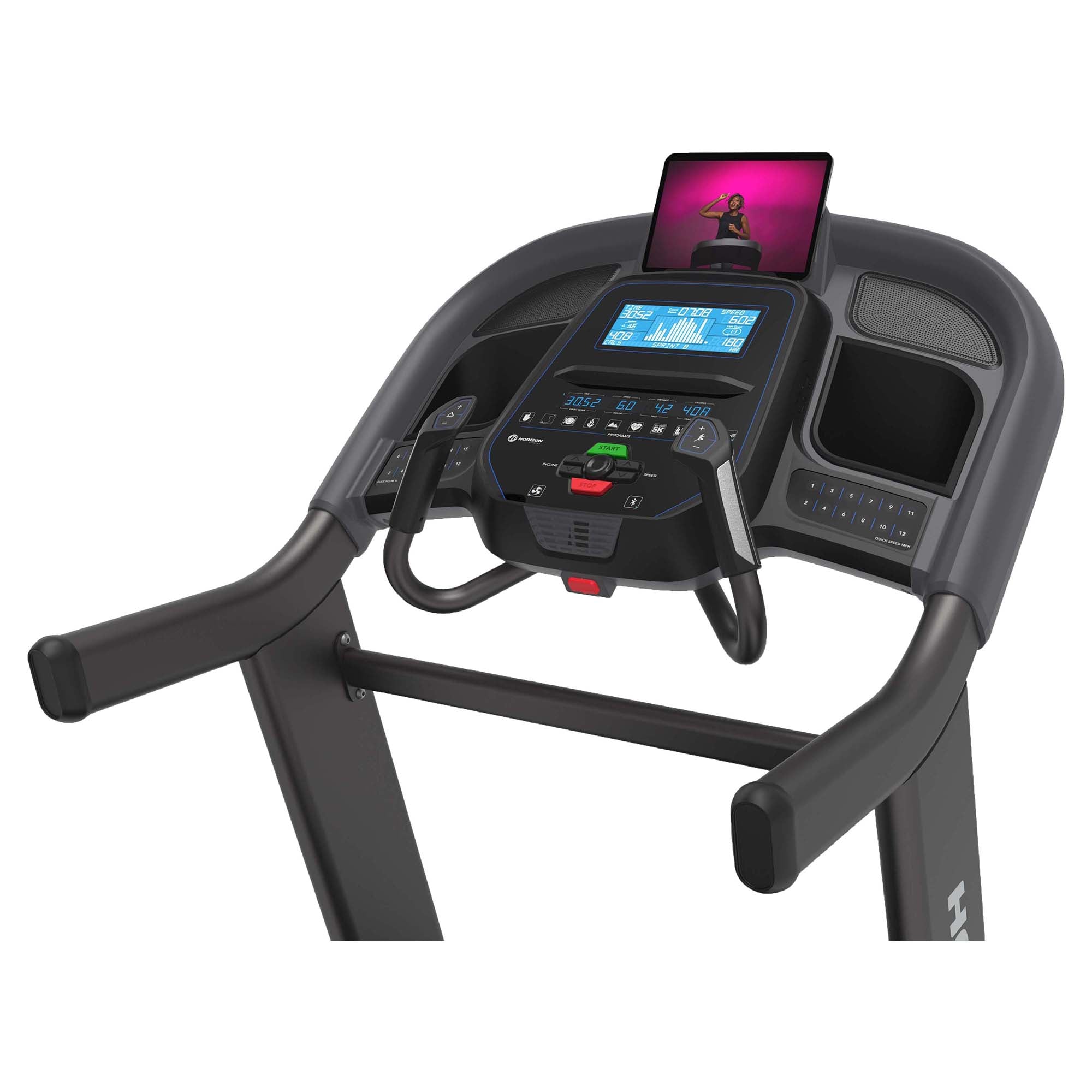 7.4AT 03 Treadmill - Professional Home & Gym Running Machine for Cardio Workouts | Foldable Electric Motorized Treadmill with LCD Display & Bluetooth Speakers | Perfect for Home Fitness, Weight Loss & Indoor Running