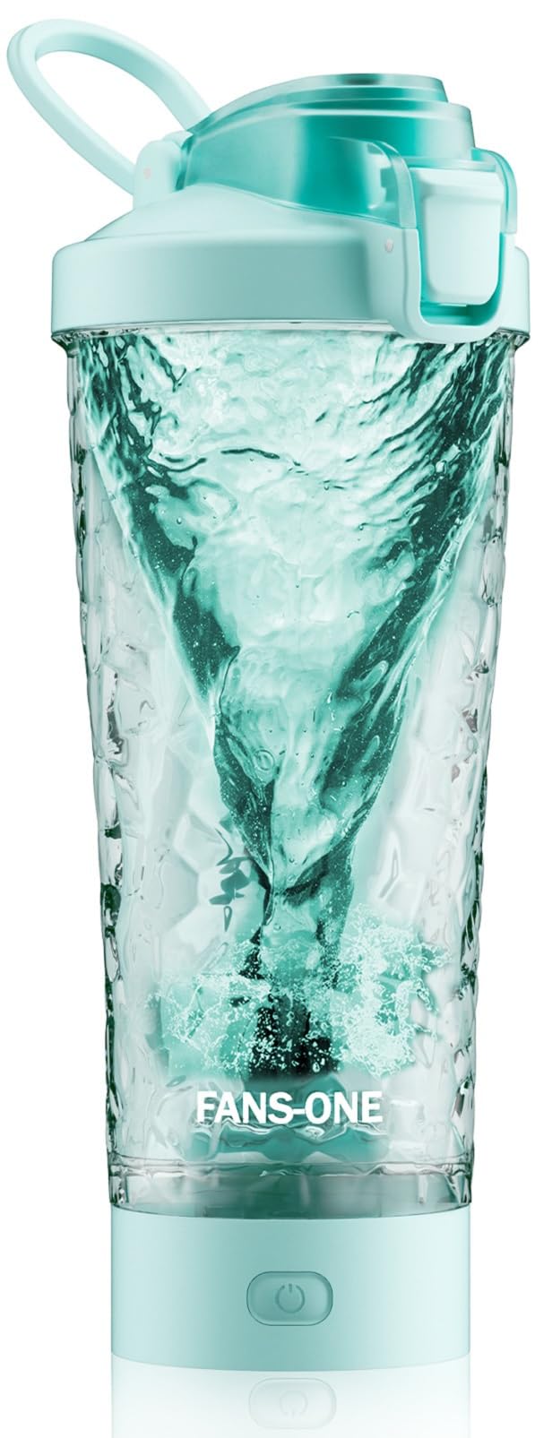 Electric Protein Shaker Bottle 24oz - USB Rechargeable Blender Cup with Tritan Material & Leak-Proof Lid - Portable Mixer for Protein Shakes, Smoothies & Meal Replacement - Perfect for Gym, Workout & Travel - Water Blue