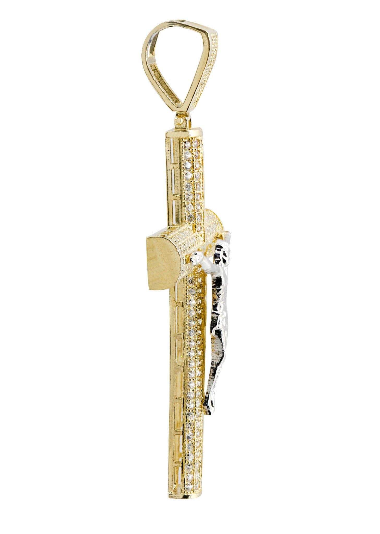 10K Gold Cross Pendant for Women & Men - 7.9 Grams Religious Jewelry Gift for Baptism, First Communion & Everyday Wear