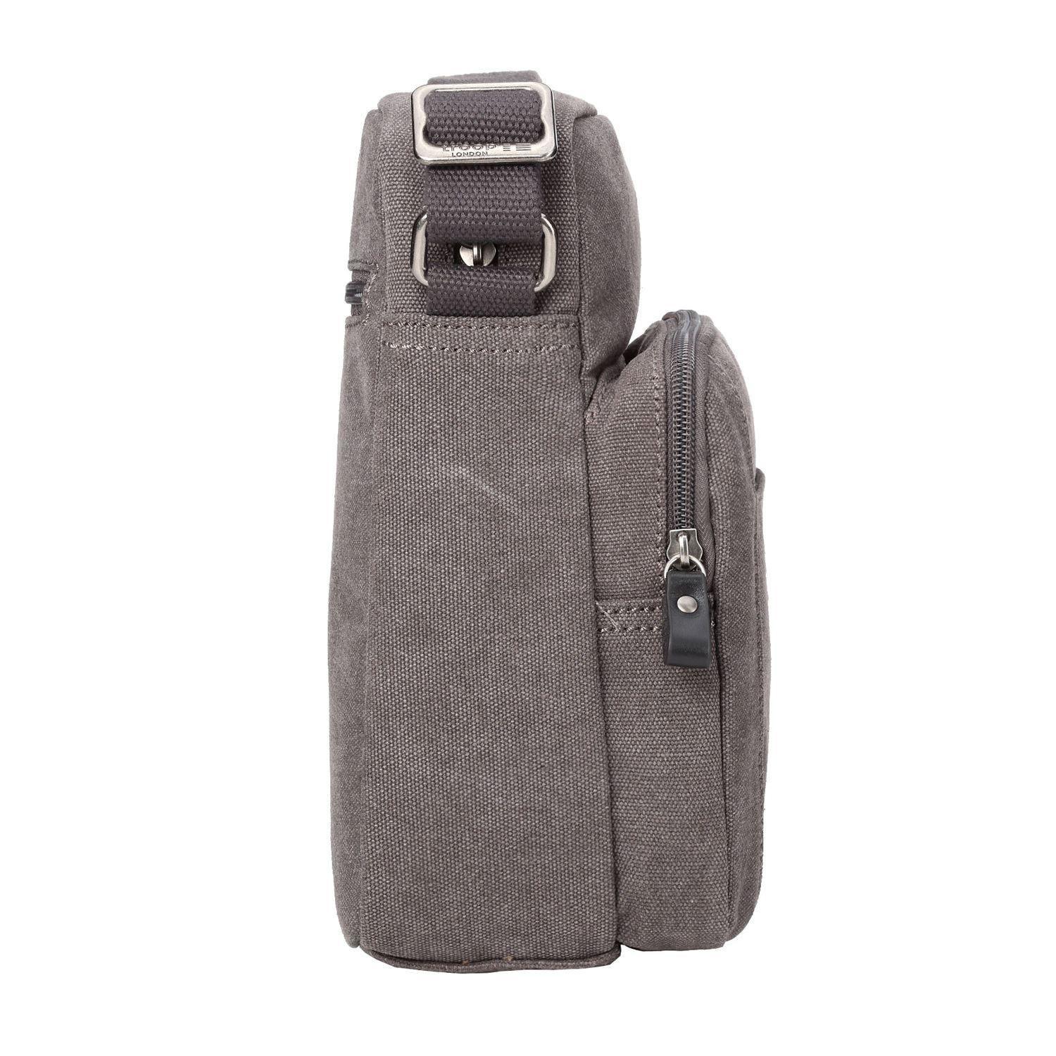 TRP0370 Troop London Classic Canvas Crossbody Bag - Stylish & Durable for Everyday Use, Travel, and Work Commute