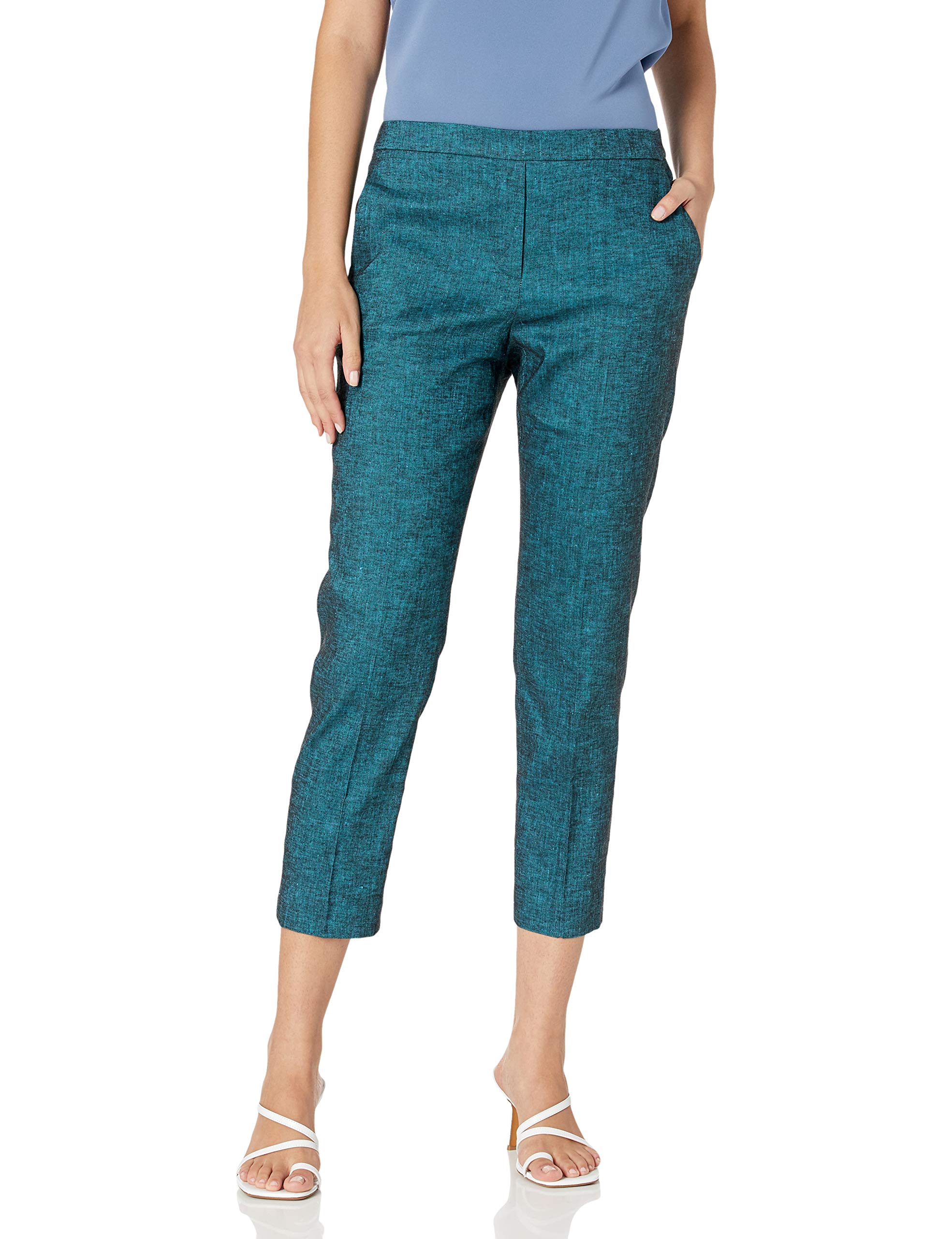 Theory Women's Treeca Pull On Pants - Comfortable Stretch Trousers for Work, Travel & Casual Wear | Office Pants, Business Casual & Everyday Outfits