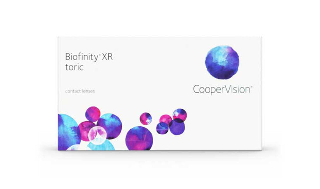 Biofinity XR Toric Contact Lenses (6-Pack) - Monthly Disposable for Astigmatism - Comfortable & Breathable for All-Day Wear - Perfect for Work, Sports, and Active Lifestyles