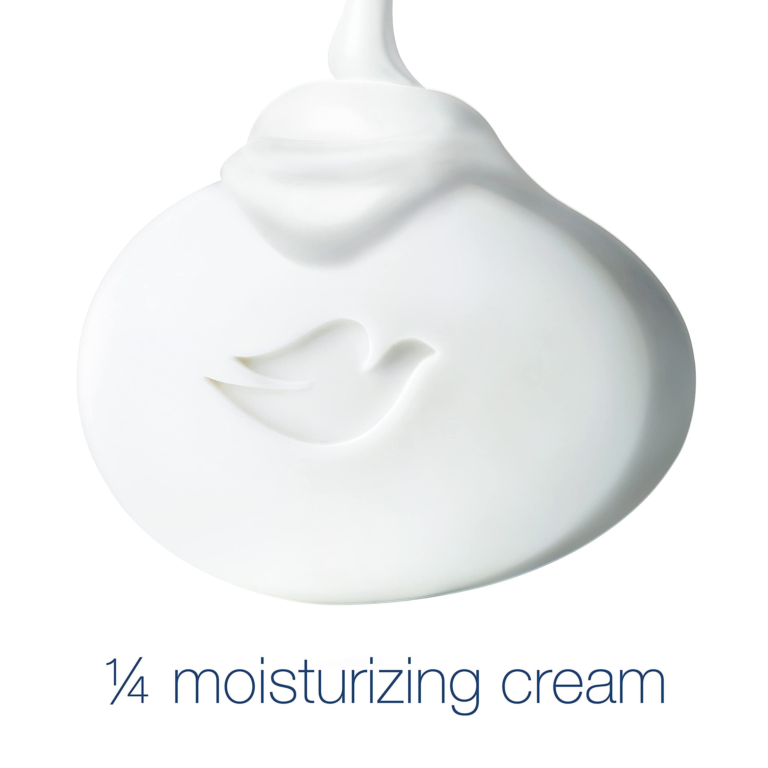 Dove Deep Moisture Body Wash with Pump - Hydrating Skin Cleanser for Dry Skin, 24hr Renewing Moisture, 1/4 Moisturizing Cream, 3.75 oz - Gentle Soft Skin Care for Daily Shower & Bath Routine