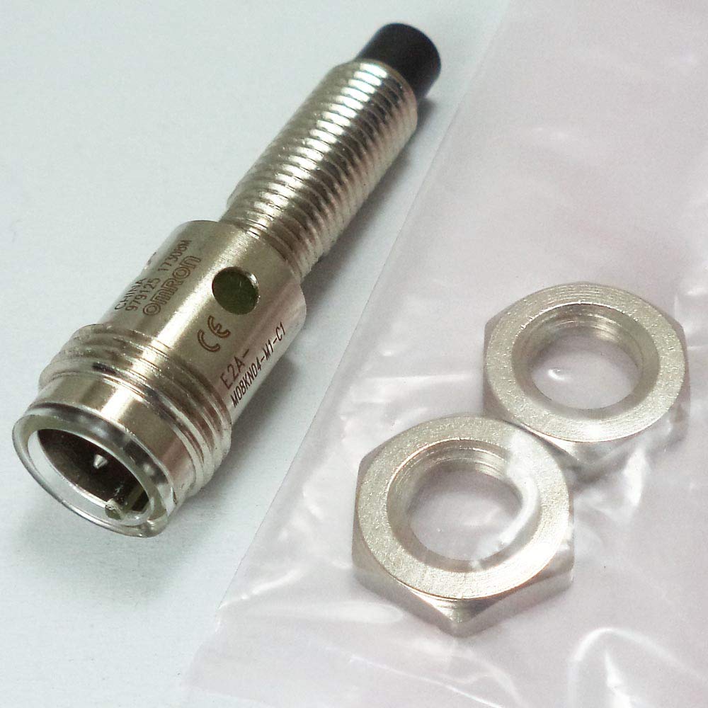 Omron E2A-M08KN04-MI-C1 Proximity Sensor Switch - 2-Wire DC Inductive NPN NO - 8mm Sensing Distance - Waterproof & Dustproof - Ideal for Industrial Automation, CNC Machines, and Conveyor Systems