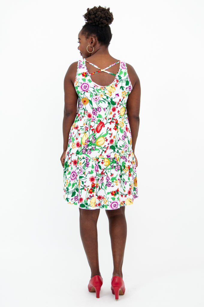 Kaya Dress - Elegant Floral Print Maxi Dress for Women, Summer Beach Party & Vacation Wear